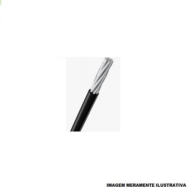 Cabo Alumínio Isolado XLPE+PVC 90G 0,6/1 kV 1x 70,00 mm² Singelo Preto NBR 7287 Classe 2
