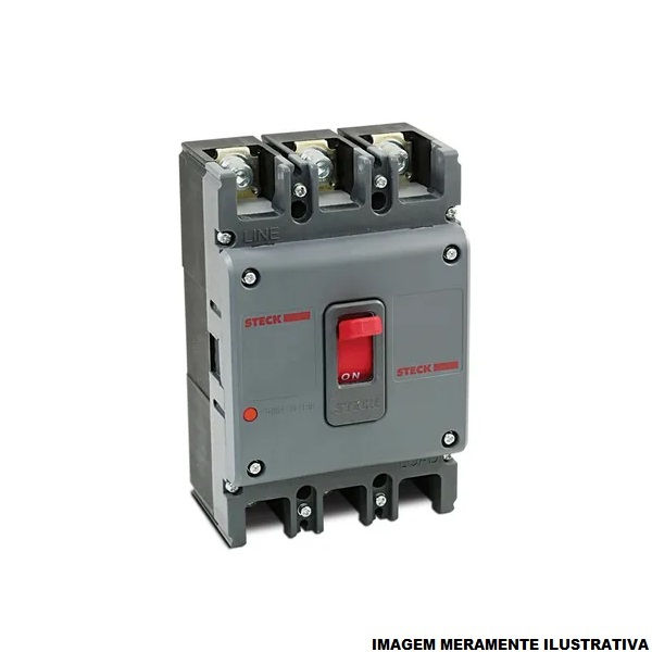 Disjuntor Termomagnético Fixo Tripolar Sdjs 350A 70 KA/50 KA 220/380VCA Caixa Moldada