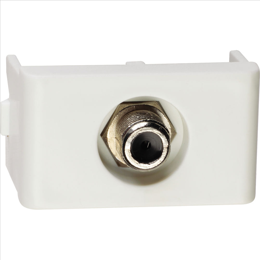 Módulo Módulo Tomada Antena TV Coaxial 75OHMS PVC Branco Lunare