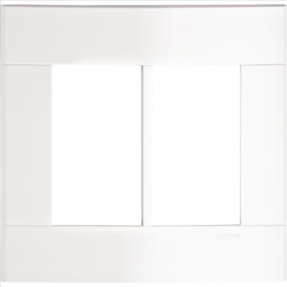 Placa PVC para 6 Módulos 4x4 Branca Lunare