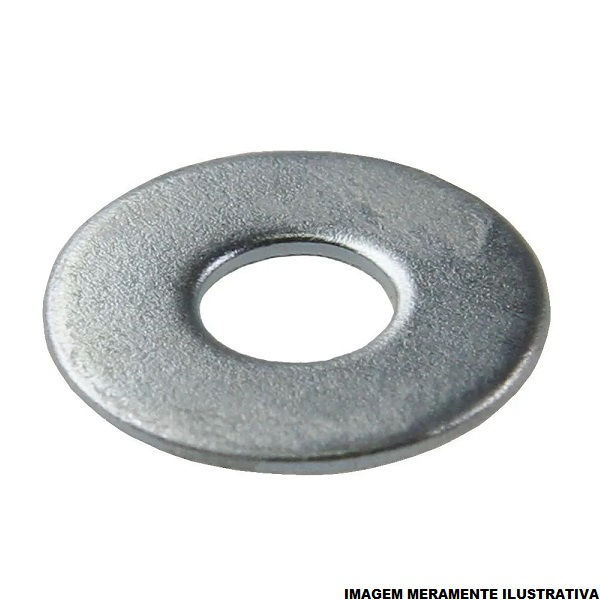 Arruela Quadrada Lisa Zincada 3/4" para Eletroduto