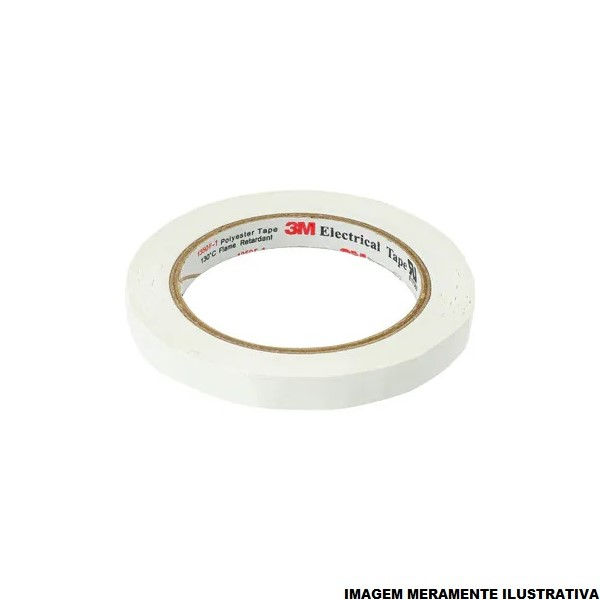 Fita Poliéster Adesiva 40 mmX100 M Branca