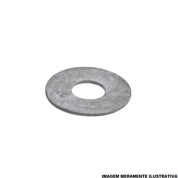 Arruela Redonda Lisa Galvanizada a Fogo 3/8"