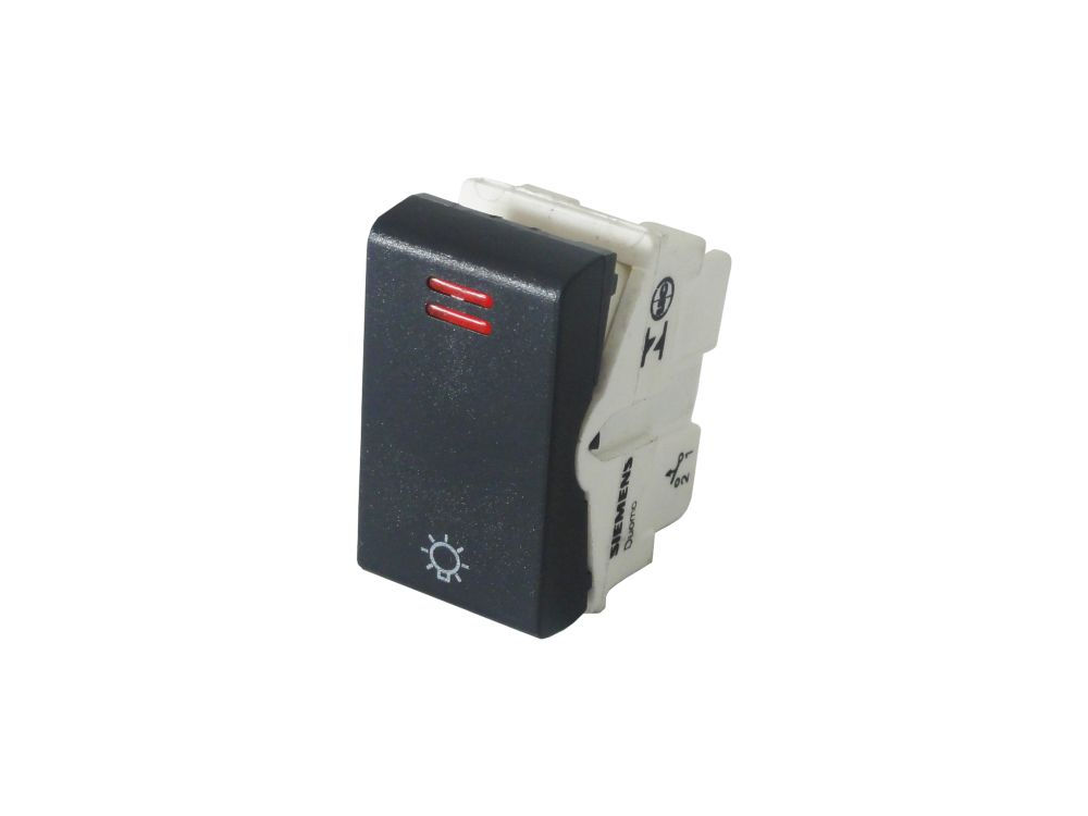 Módulo Pulsador Minuteria 10A/250VCA PVC Grafite LINHAS:GIZ/LIZ/LUX2 /Tablet/Lizflex/Plastibox/Conduletes