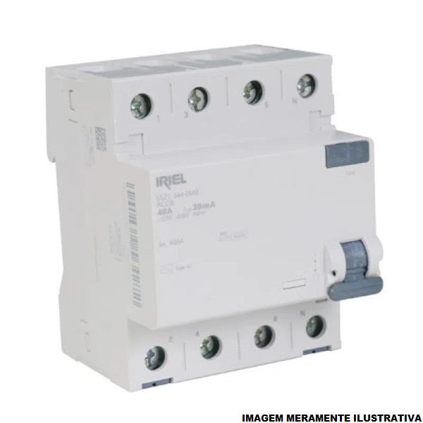 Interruptor dr Tetrapolar 6 KA 220/380VCA 63A 30 MA DIN Tipo AC Diferencial Residual