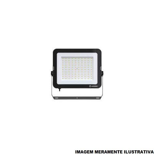 Projetor Led 100W Alumínio Compact 5000K 10000 lm Bivolt Preto IP66 30.000H