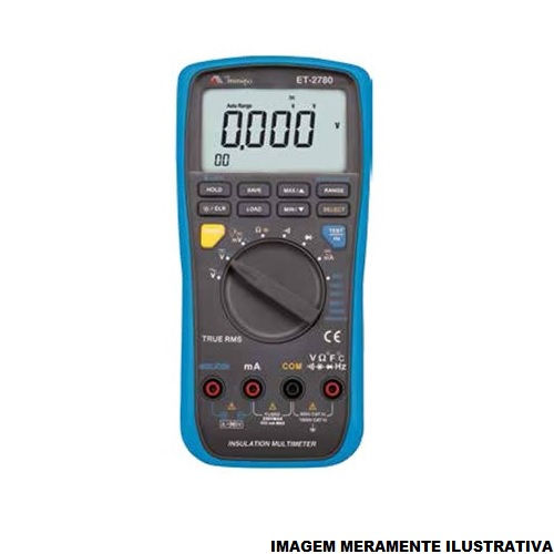 Multímetro Digital Multímetro Digital Megômetro Categoria IV 600V 202x97x40 mm