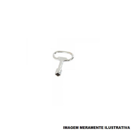 Chave Acionamento Zamak Injetada para Miolo Quadrado 8 mm