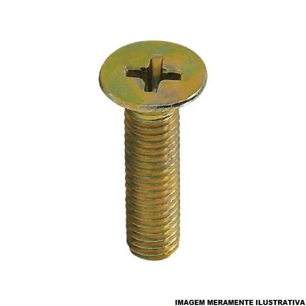 Parafuso Fixer Philips Cabeça Chata Bicromatizado M6x70 mm