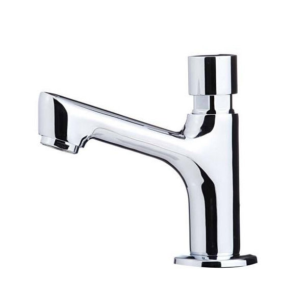 Metal Torneira Lavatório Baixa 1/2 Cromado Mebermatic Balcão Fechamento Automático 10060C