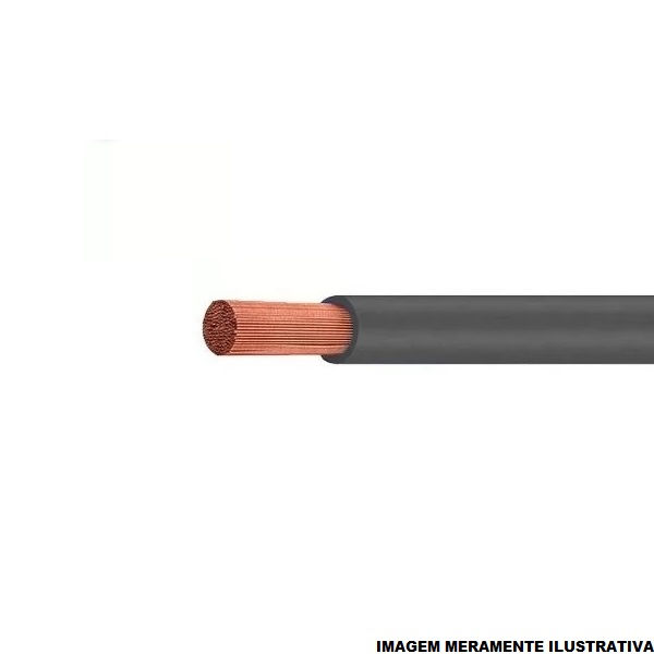 Cabo Cobre Isolado PVC 70G 750V 1x 10,00 mm² ATOX FLEX Preto NBR 13248 Classe 5