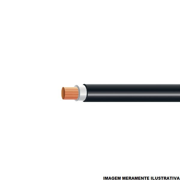 Cabo Cobre Isolado HEPR 90G 0,6/1 kV 1x 16,00 mm² ATOX FLEX Preto NBR 13248 Classe 5