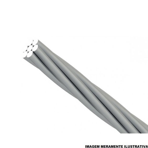 Cabo Alumínio CAA NU 1x 2 AWG Sparrow ASTM Classe 2 (0,136 Kg/m)