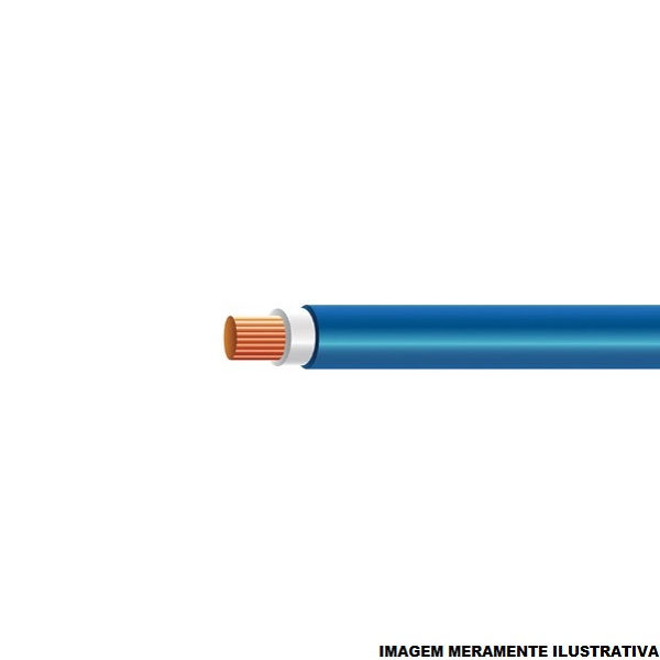 Cabo Cobre Isolado HEPR 90G 0,6/1 kV 1x 95,00 mm² ATOX FLEX Azul NBR 13248 Classe 5