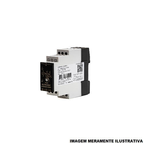 Relé Tempo Reversor RVB-02 mm 0-6S 24-240VCA/CC 2 Contatos Reversíveis (NAF) 50/60 Hz para Revezamento Bomba