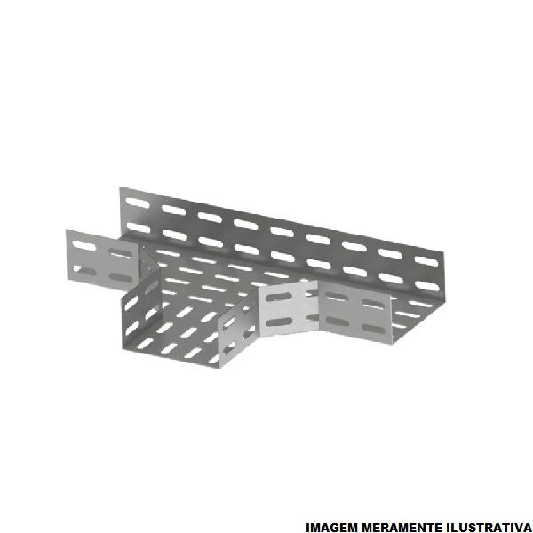 Te Redução Perfurado Horizontal 90G Galvanizado Eletrolítico 200x100-100x100 mm