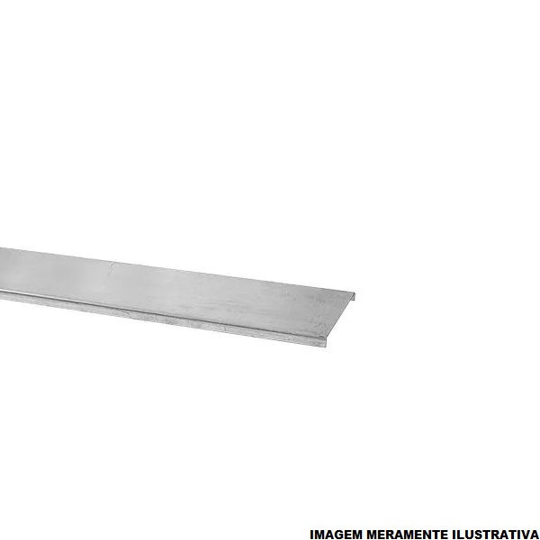 Tampa Pressão para Eletrocalha Galvanizada Eletrolítica 200x3000 mm