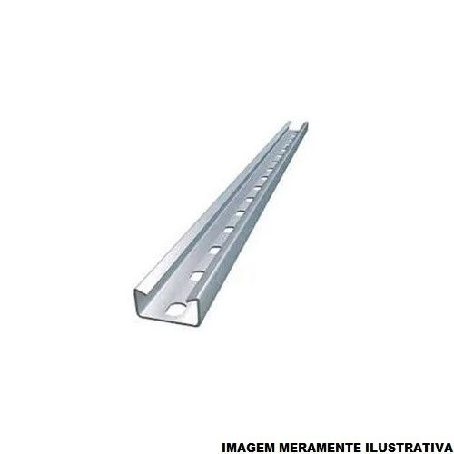 Perfilado Perfurado Galvanizado a Fogo 38x38 mm 3 M Chapa 18