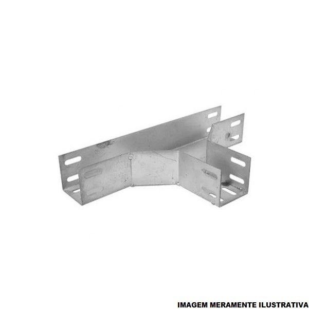 Te Liso Horizontal 90G Galvanizado Eletrolítico para Eletrocalha 150x75 mm