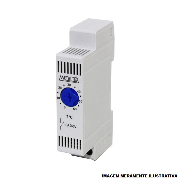 Controlador Temperatura Bimetálico para Painel 10A 0A 60G 1NA 250VCA DIN