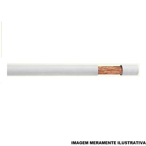 Cabo Cobre Isolado Fibra de Vidro/Silicone 200G 750V 1x 4,00 mm² Flexível Branco NBR 16093 Classe 5
