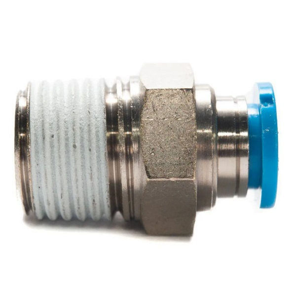Conector Pneumático Reto Engate Rápido 1/4"X6 mm