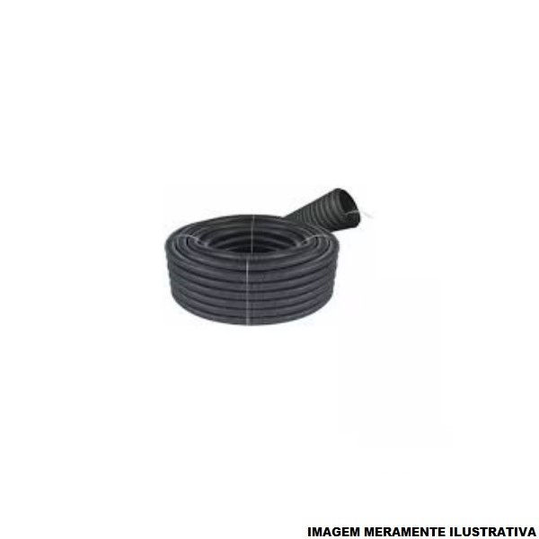 Duto Corrugado CimPEAD Anelar com Fio Guia 6" DN160 Preto NBR 15715 com 50 M 450N