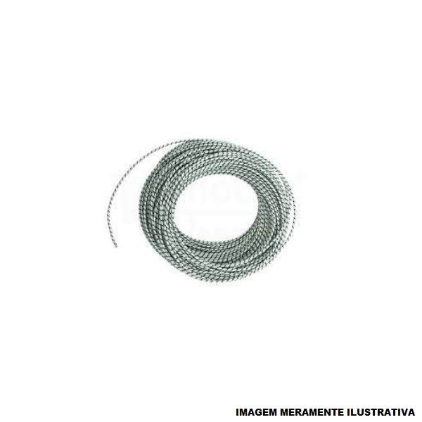 Cabo Cobre Isolado Fibra de Vidro/Fita Mica 500G 750V 1x 4,00 mm² Flexível Branco/Preto Classe 5