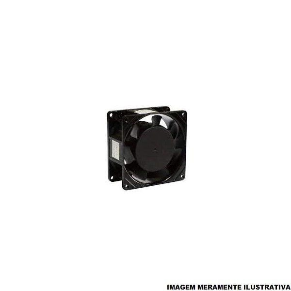 Ventilador Micro Alumínio Quadrado 120x120x38 mm 24VCA 12,7W 60 Hz 2580 RPM Preto