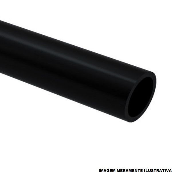 Tubo PEAD Liso 110 mm PN8 Preto Distribuição de Água
