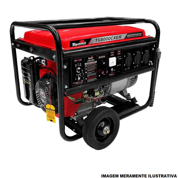 Gerador Energia a Gasolina Monofásico 7,2 kW Bivolt TG8000CXER