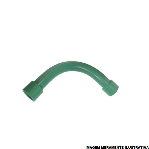 Curva 90G Fêmea - Fêmea 90 mm PPR Verde Água Quente