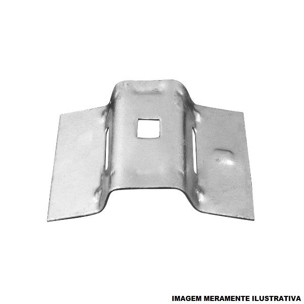Suporte Para Abraçadeira Ajustável Tipo BAP 1-2-3-4 Furo 14 mm Galvanizado a Fogo