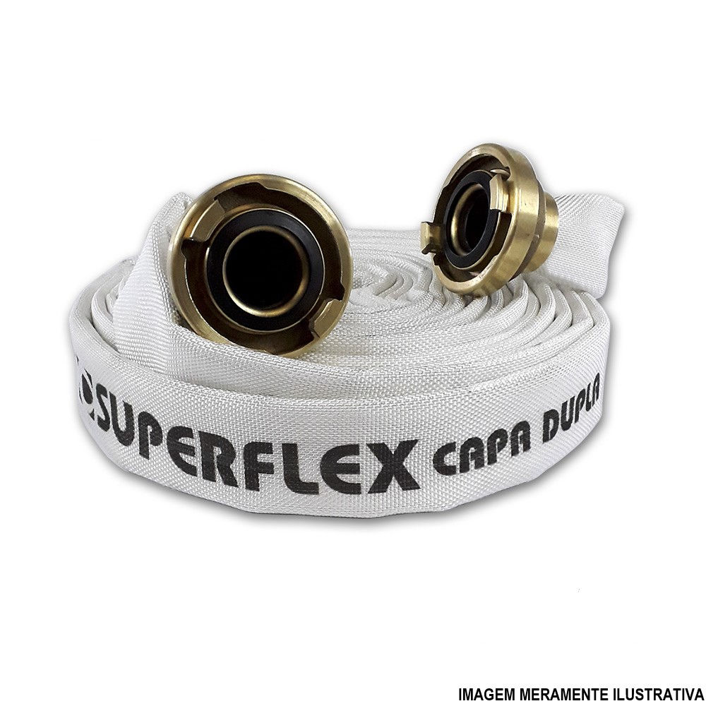 Mangueira Tipo III Poliéster 2.1/2" com 15 M Branca