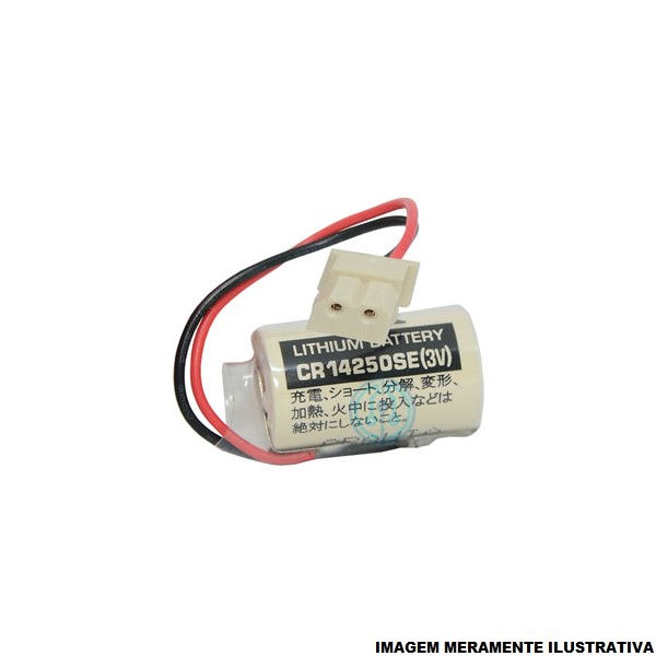 Bateria Lithium CR14250SE 0,85AH 3VCC com Fio e Conector