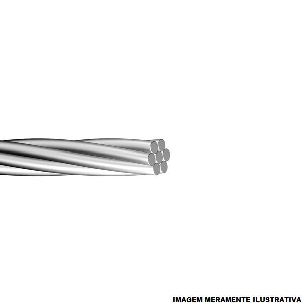 Cabo Alumínio Ca NU 1x 1/0 AWG Poppy ASTM Classe 2 (0,147 Kg/m)