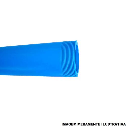 Tubo PVC Roscável 40 mm Geocentrico Azul Poço Artesiano Edutor