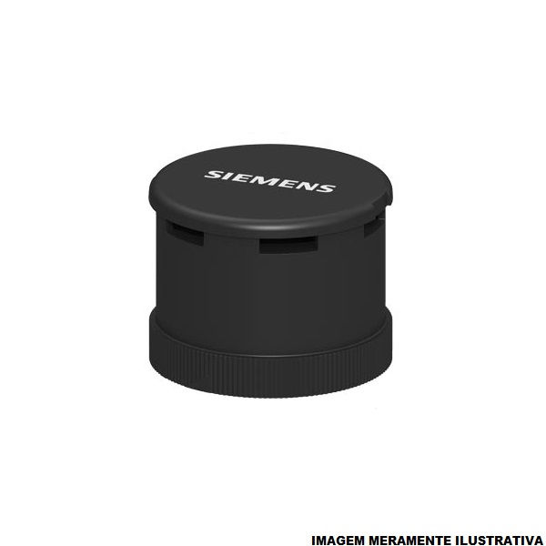 Sinaleiro Sonoro PVC com Buzzer Intermitente sem LED 70 mm 24VCA/VCC Preto 102DB