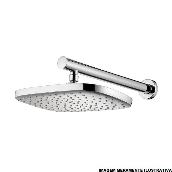 Ducha Loren Clean Quadrada 1/2" Cromada