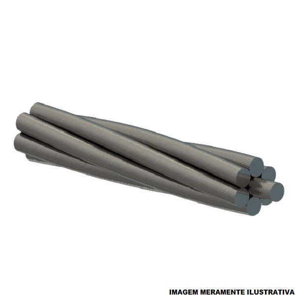 Cordoalha Galvanizada para Estai Esquerda 3,68 mm (7/16") Classe a HS 7 Fios DNT 11,5 mm