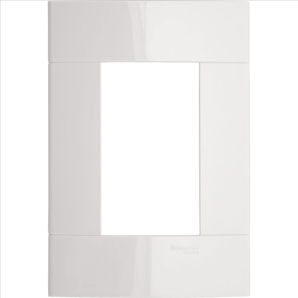 Placa PVC para 3 Módulos 4x2 Branca Decor