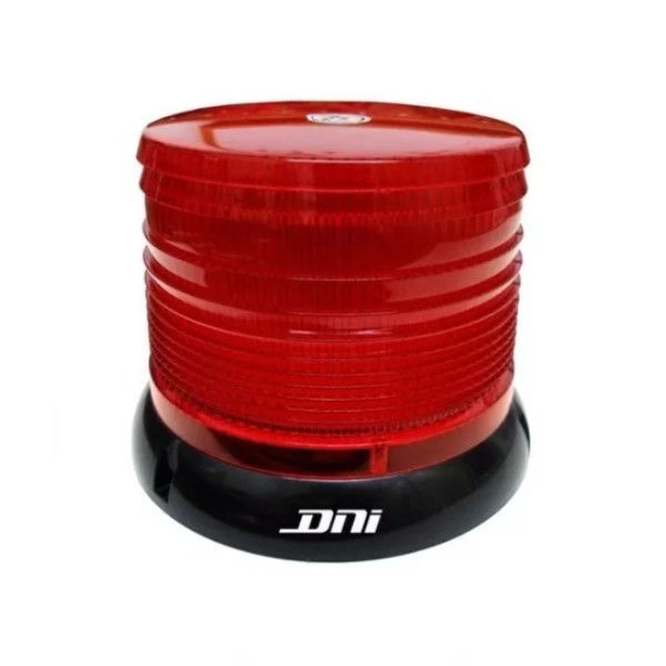 Sinaleiro Led Rotativo/Flash Advertência 160x128 mm Bivolt Vermelho