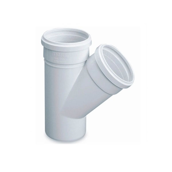 Junção Simples PVC 250 mm Classe 8 Branca Esgoto