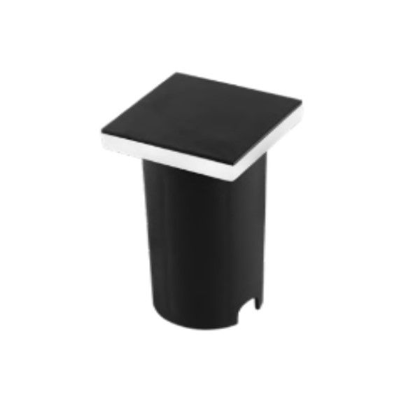 Balizador Led Embutir Solo 1W PVC Quadrado Edge Bivolt Preto 3000K 8 lm IP67 15.000H