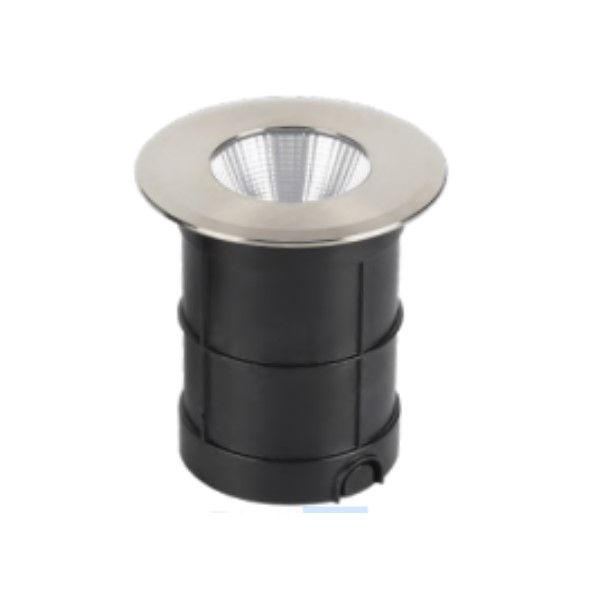 Spot Led Embutir Solo Redondo 3W Alumínio Thin 3000K 240 lm Prata IP67 15.000H