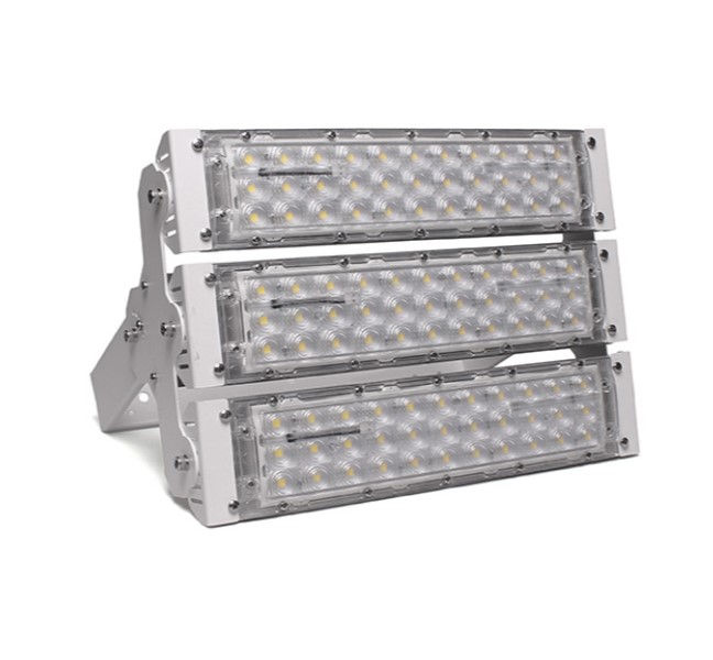 Projetor Led Sobrepor 400W 60G Alumínio Bravo 5000K 60000 lm Bivolt Branco IP66 100.000H