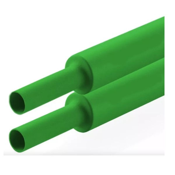 Tubo Termocontrátil Poliolefina 600VCA 1" Verde