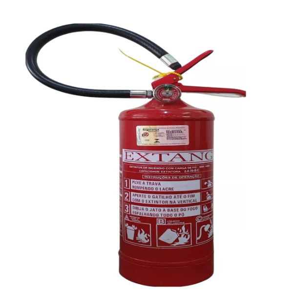 Extintor PO Quimico Seco (Pqs) P/Aparas de Papel e Madeira P/Liquidos Inflamaveis P/Equipamentos Elétricos 4KG Classe ABC