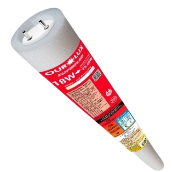 Lâmpada LED 9W Tubular T5 Vidro G5 Bivolt com Driver 4000K 1000 lm 25.000H 55 cm