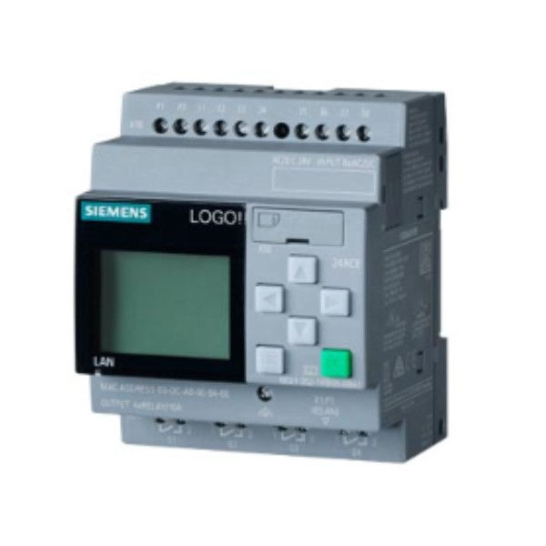 Logo básico Logo Básico 12/24RCE com Display E:8DI(4AI) Saída a Transistor 0,3A 12-24VCC ETHERNET Industrial 400 Blocos Versão 8.4 IP20